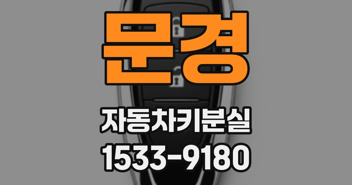 문경 자동차키분실