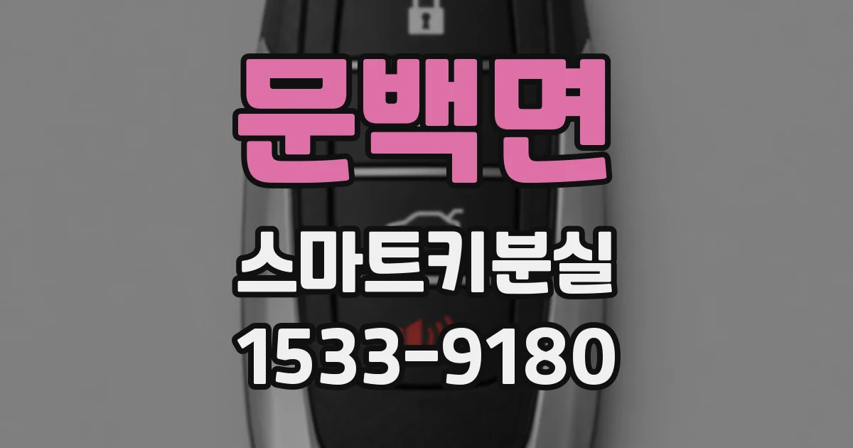 문백면 스마트키분실