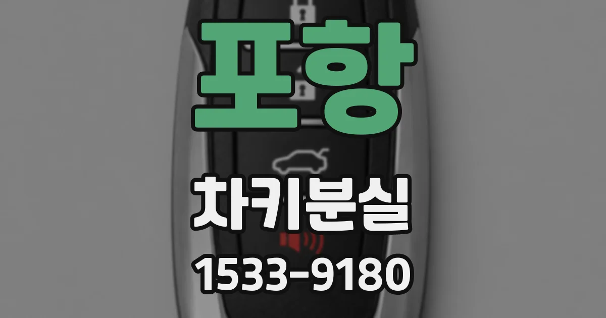 포항 차키분실