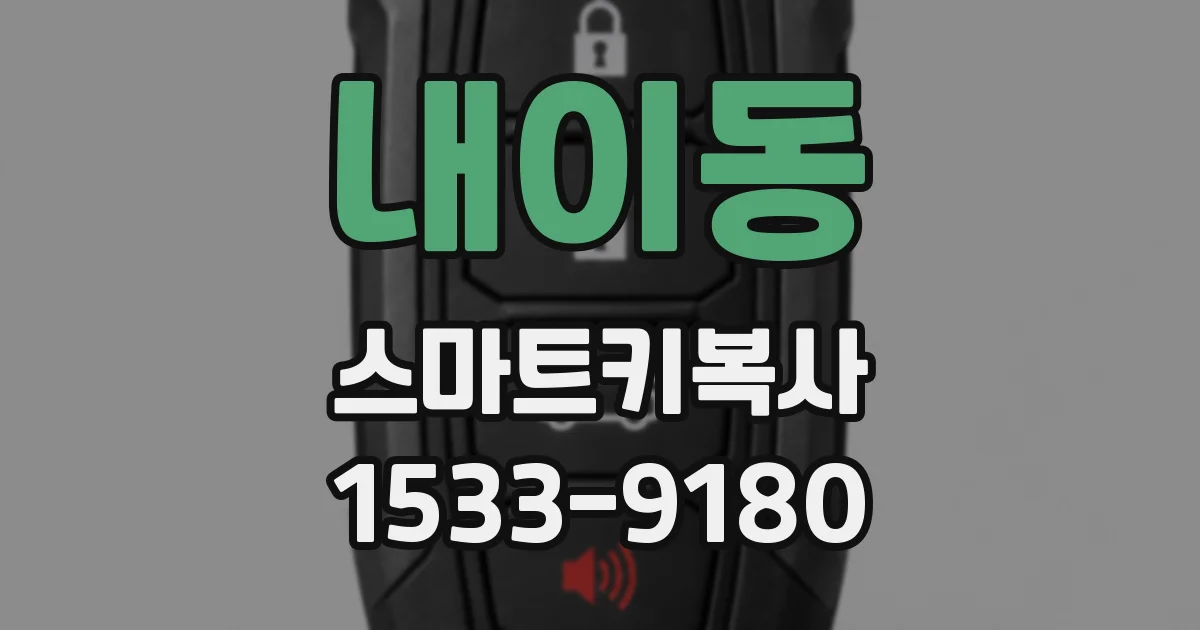 내이동 스마트키복사