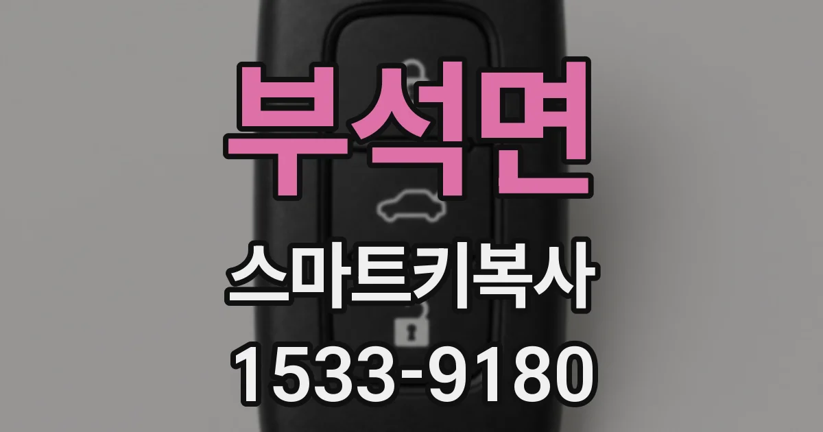 부석면 스마트키복사