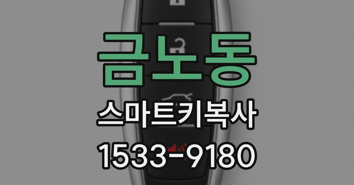 금노동 스마트키복사
