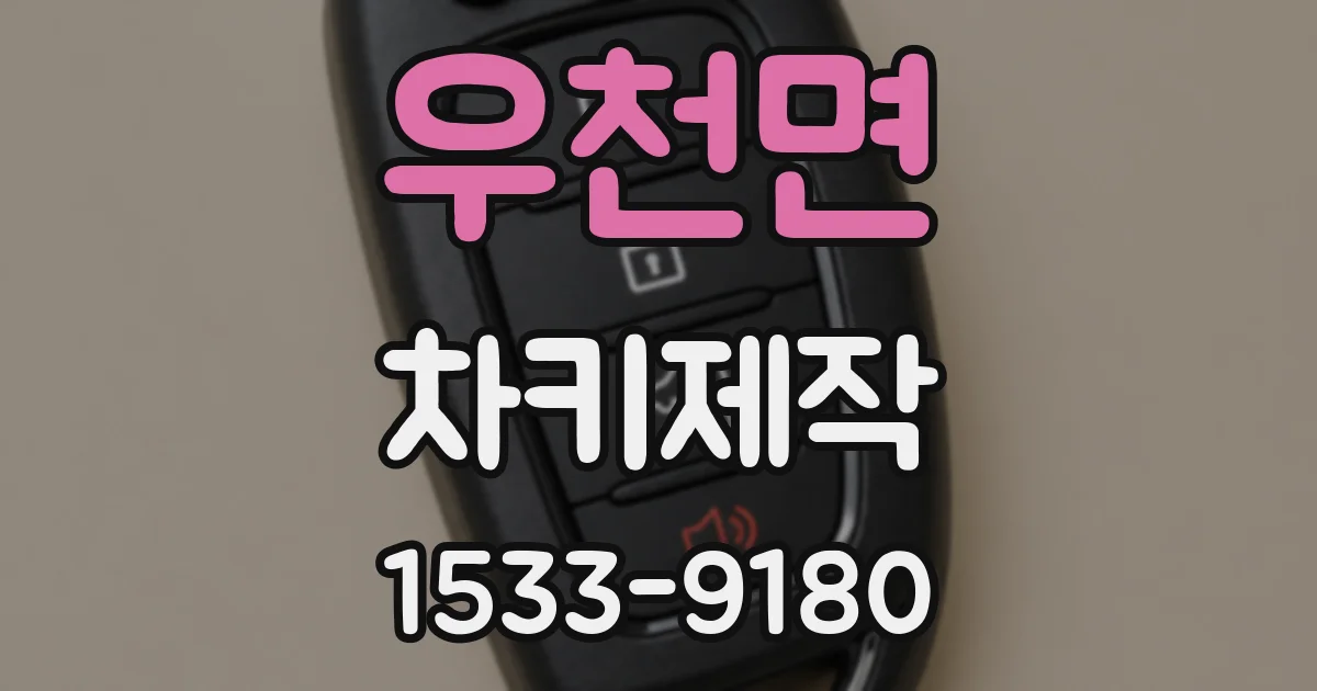 우천면 차키제작