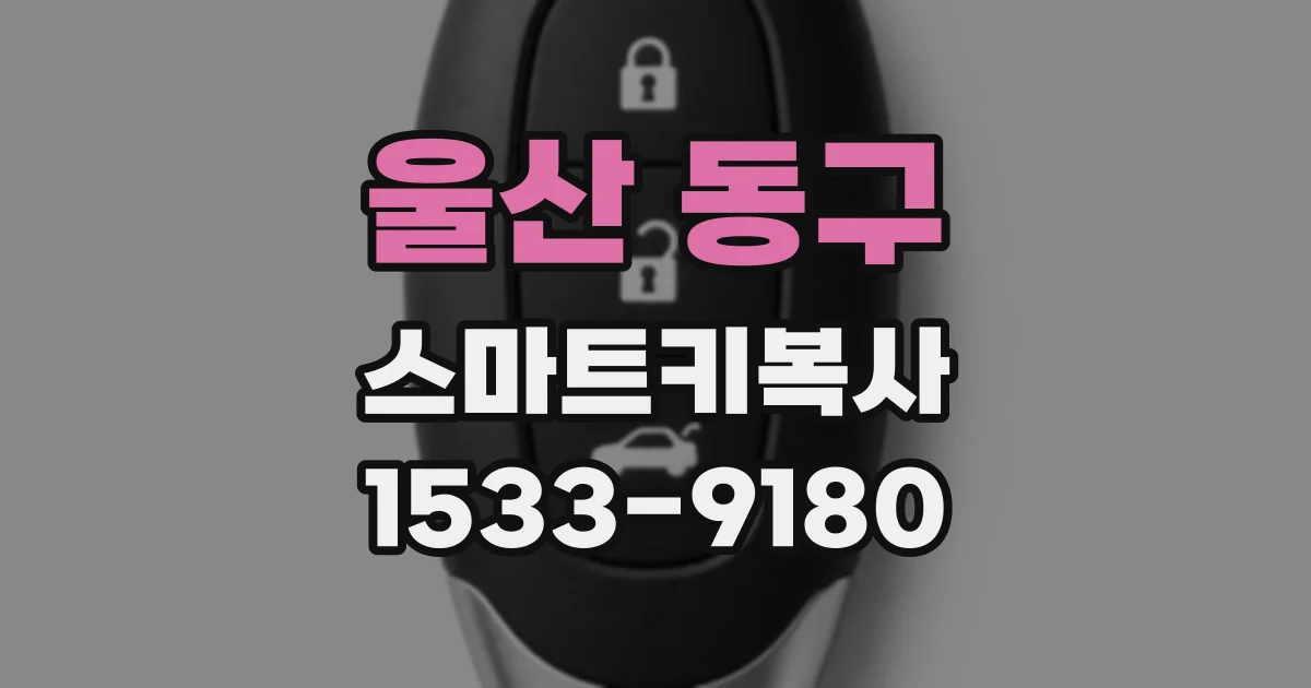 울산 동구 스마트키복사
