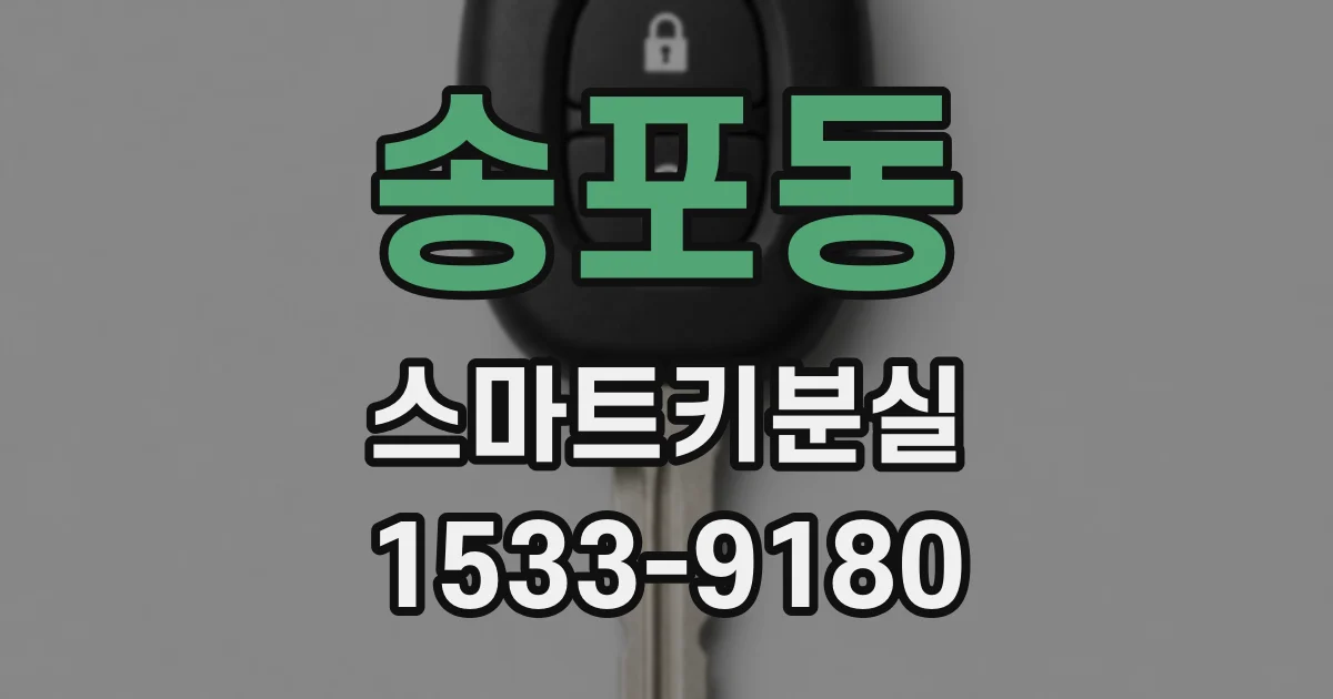 송포동 스마트키분실