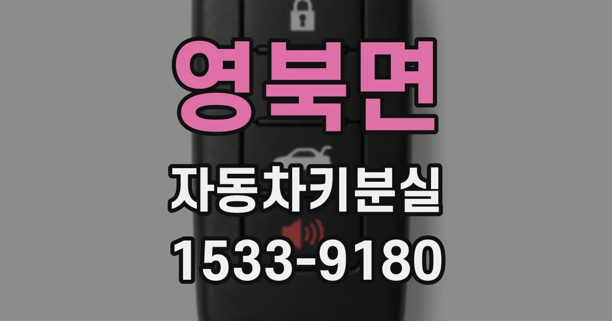 영북면 자동차키분실