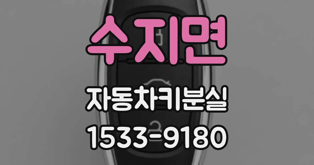 수지면 자동차키분실