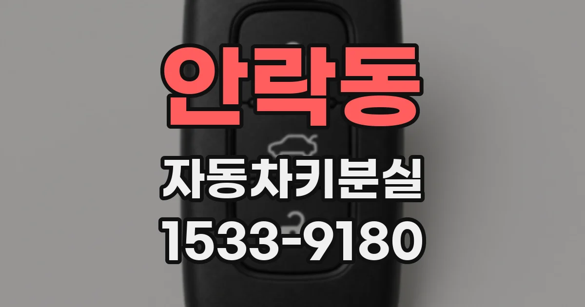 안락동 자동차키분실