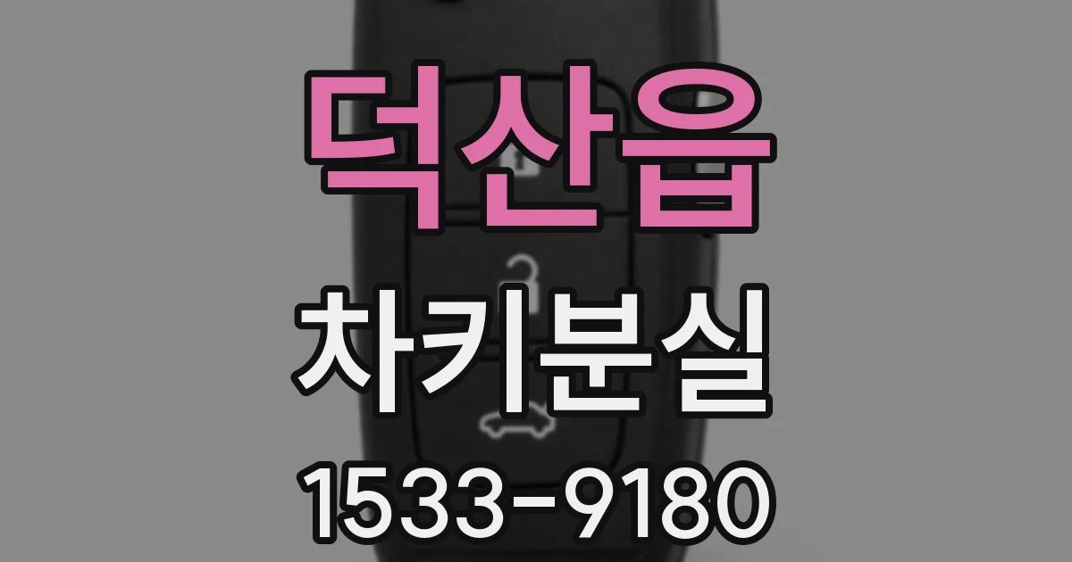 덕산읍 차키분실