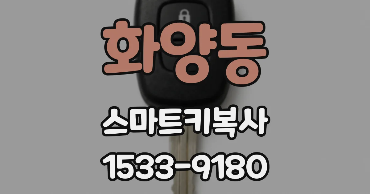 화양동 스마트키복사