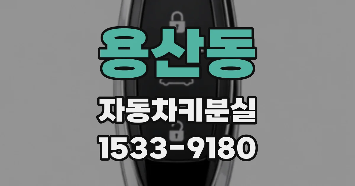 용산동 자동차키분실