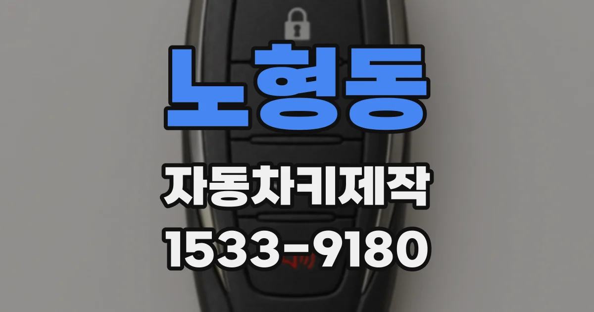 노형동 자동차키제작