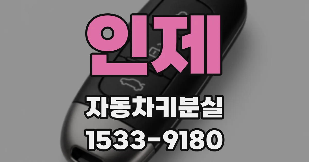 인제 자동차키분실