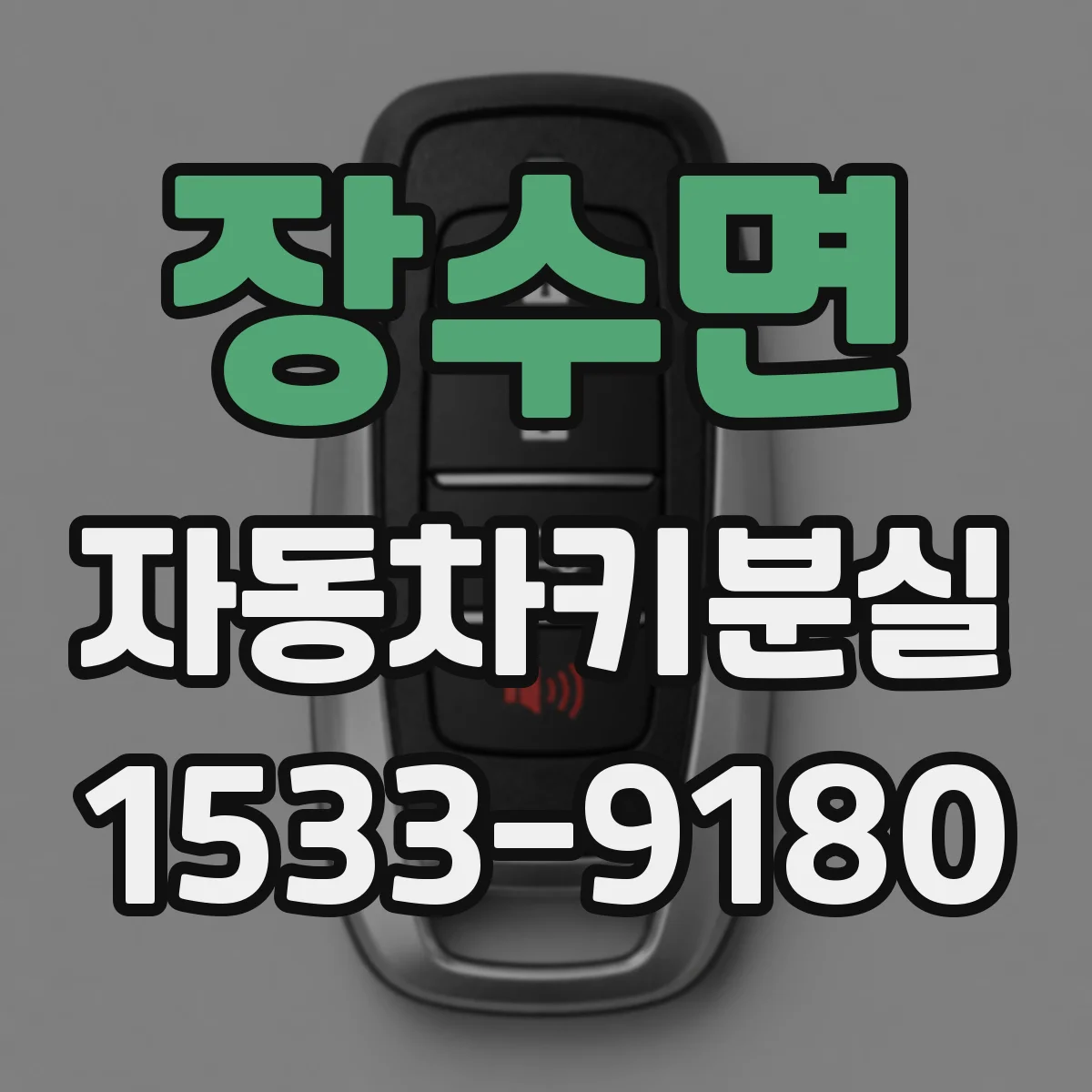 장수면 자동차키분실