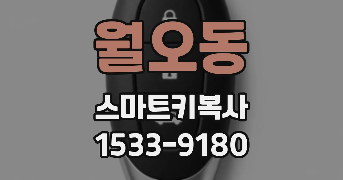 월오동 스마트키복사
