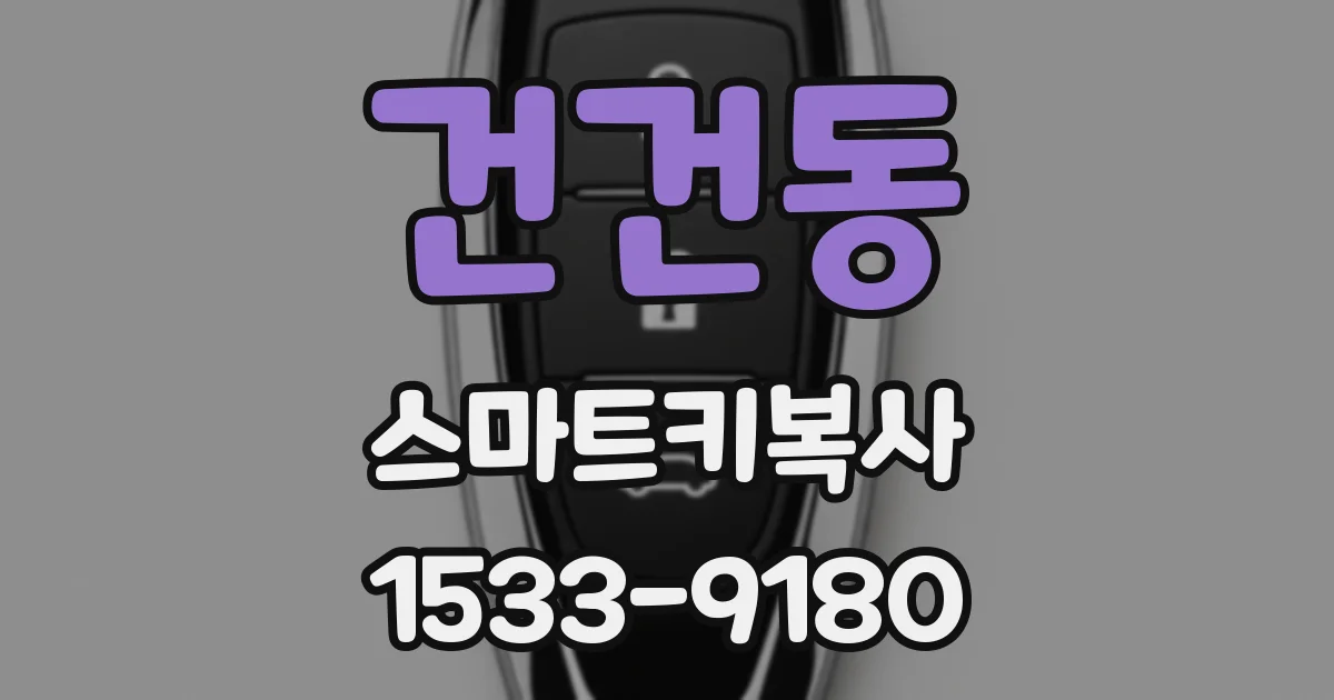 건건동 스마트키복사