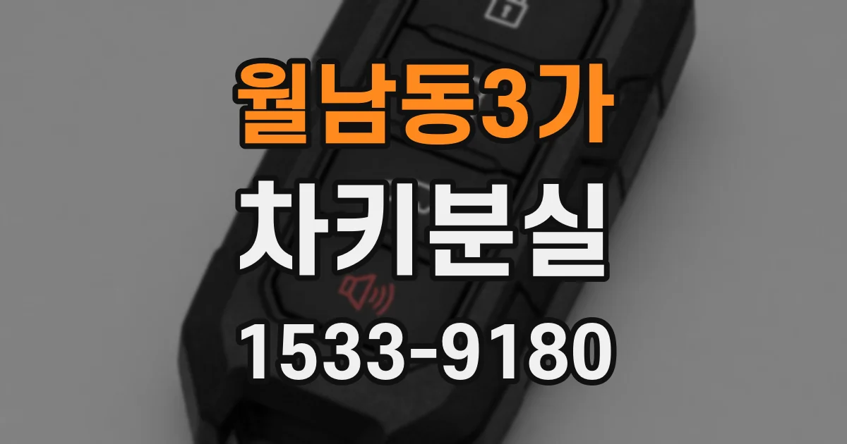 월남동3가 차키분실