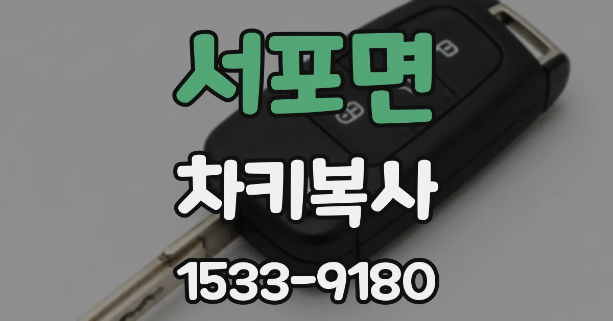 서포면 차키복사