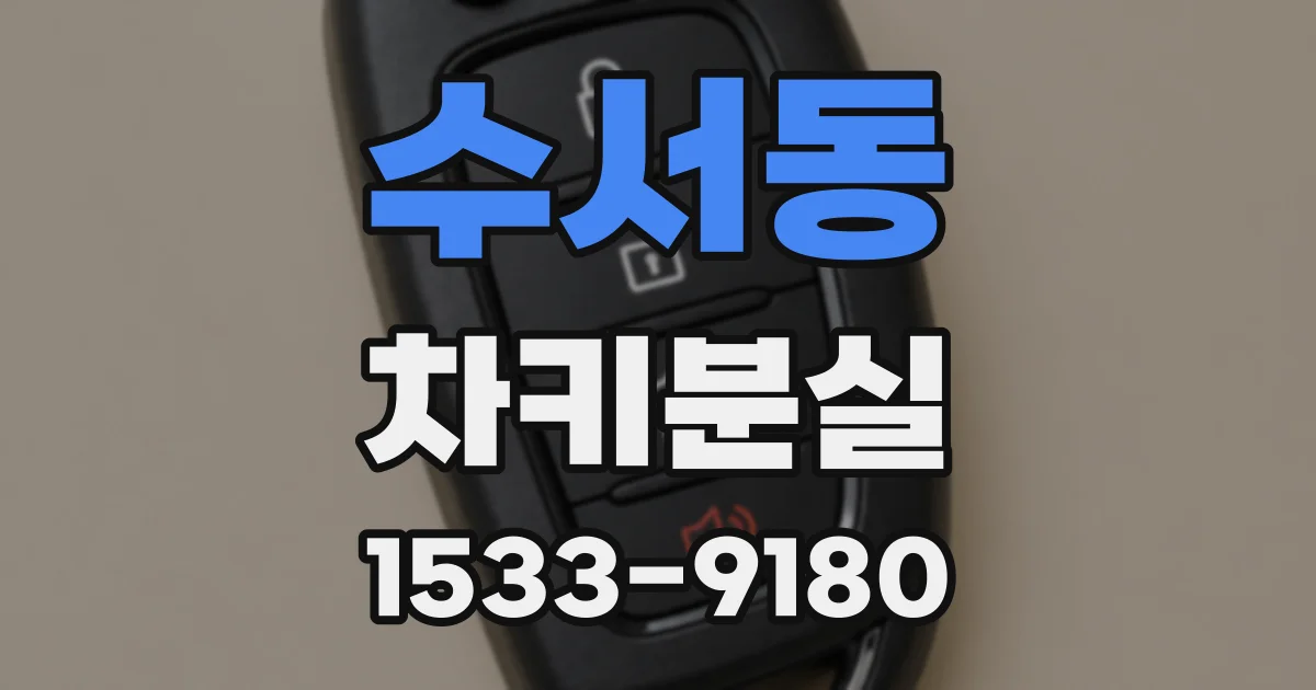 수서동 차키분실