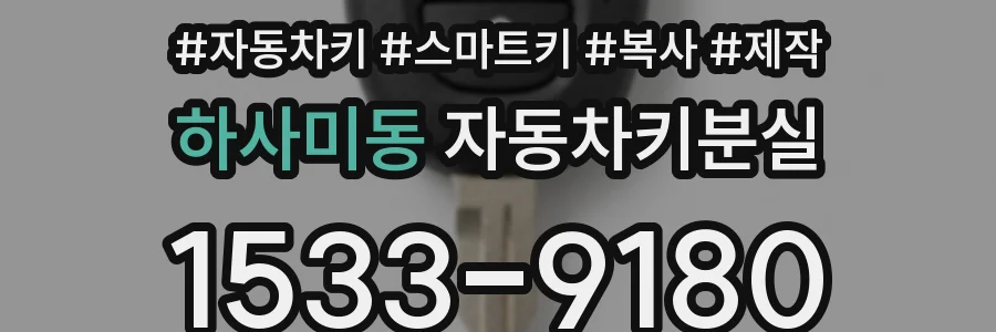하사미동 자동차키분실