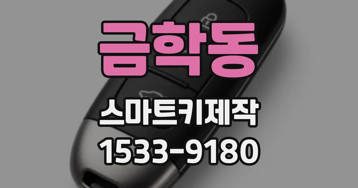 금학동 스마트키제작