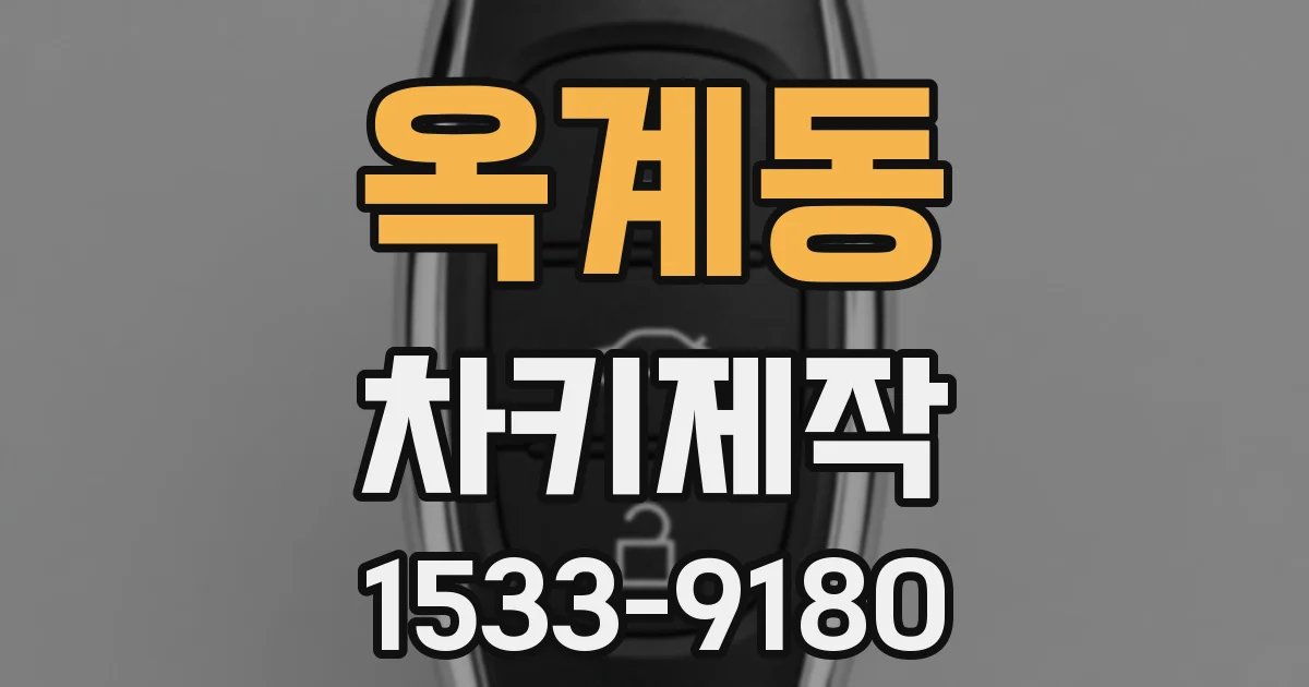 옥계동 차키제작