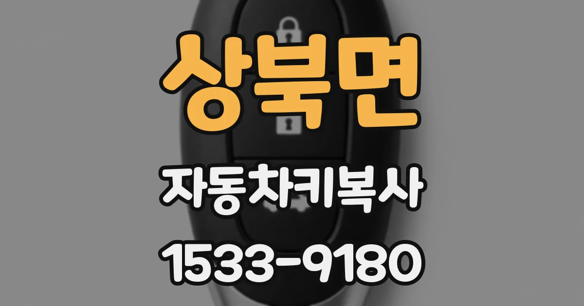 상북면 자동차키복사