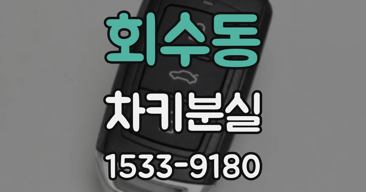 회수동 차키분실