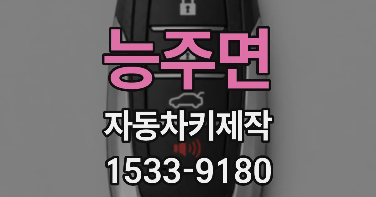 능주면 자동차키제작