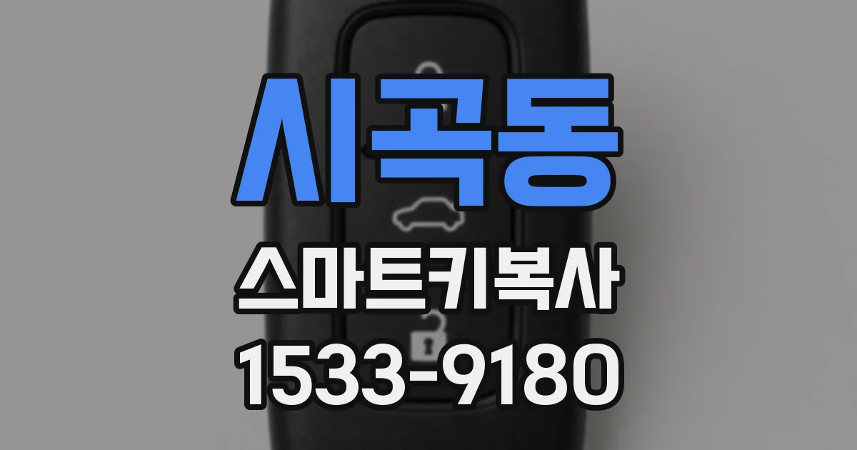 시곡동 스마트키복사
