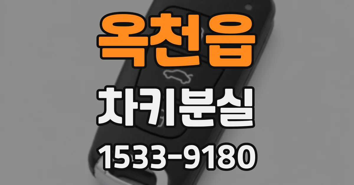 옥천읍 차키분실