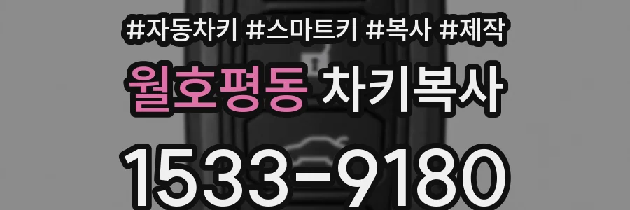 월호평동 차키복사