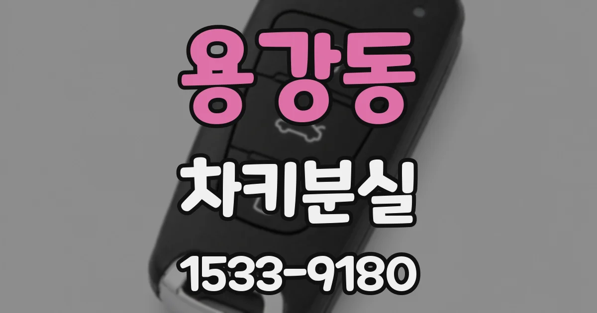 용강동 차키분실