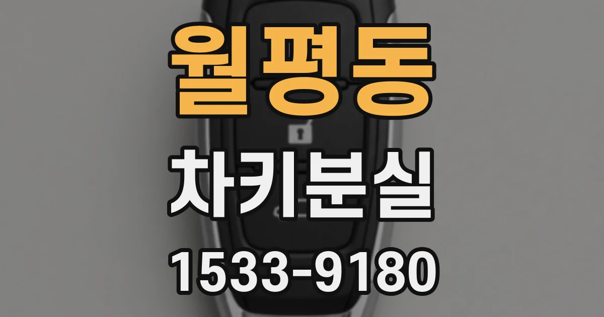 월평동 차키분실
