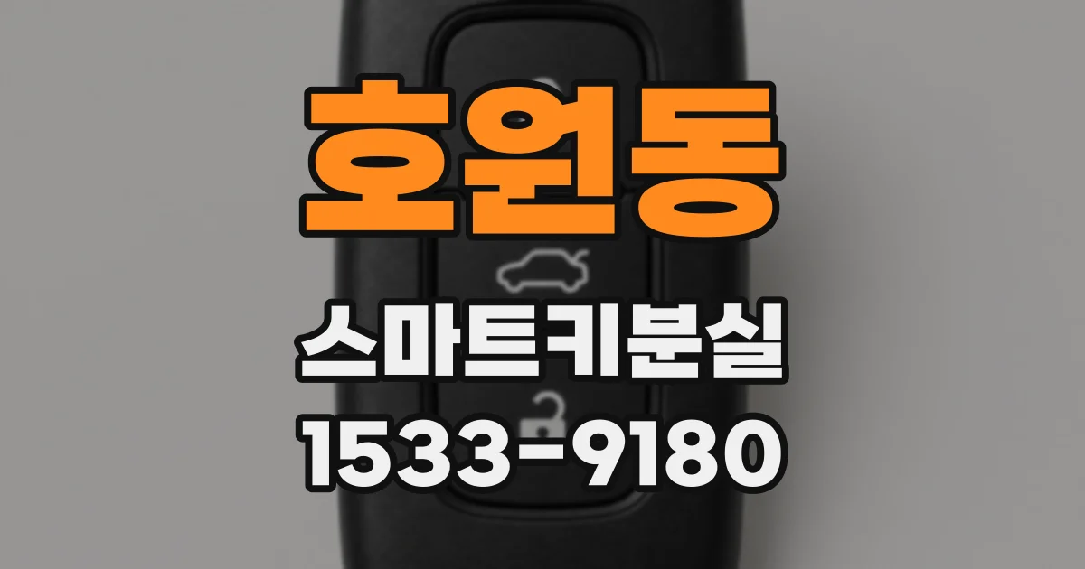 호원동 스마트키분실