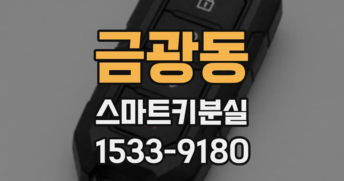 금광동 스마트키분실