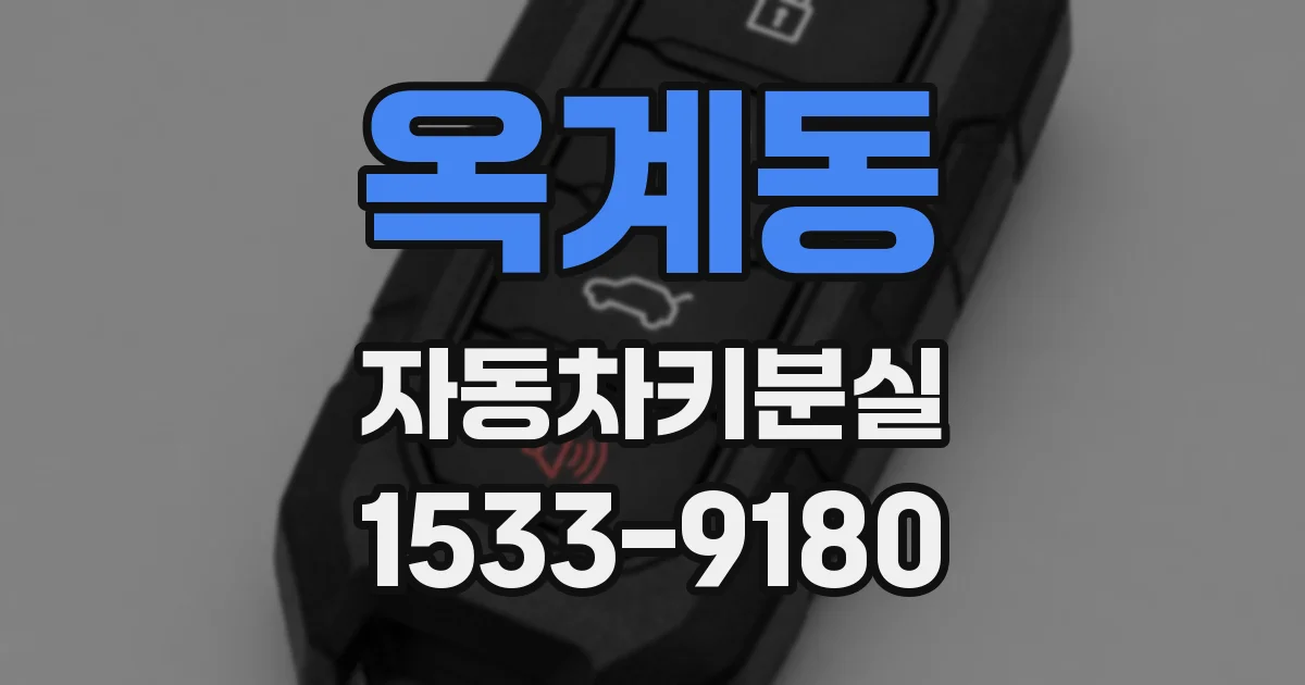 옥계동 자동차키분실