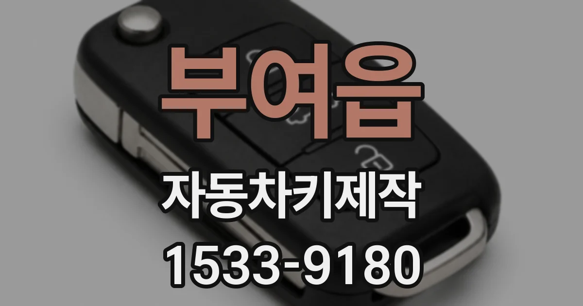 부여읍 자동차키제작
