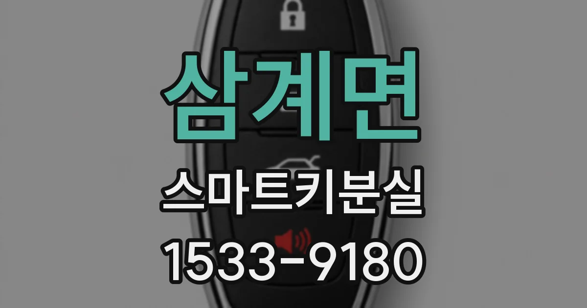 삼계면 스마트키분실