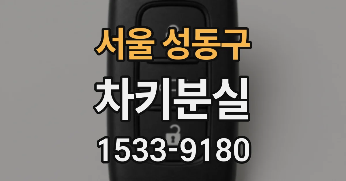 서울 성동구 차키분실
