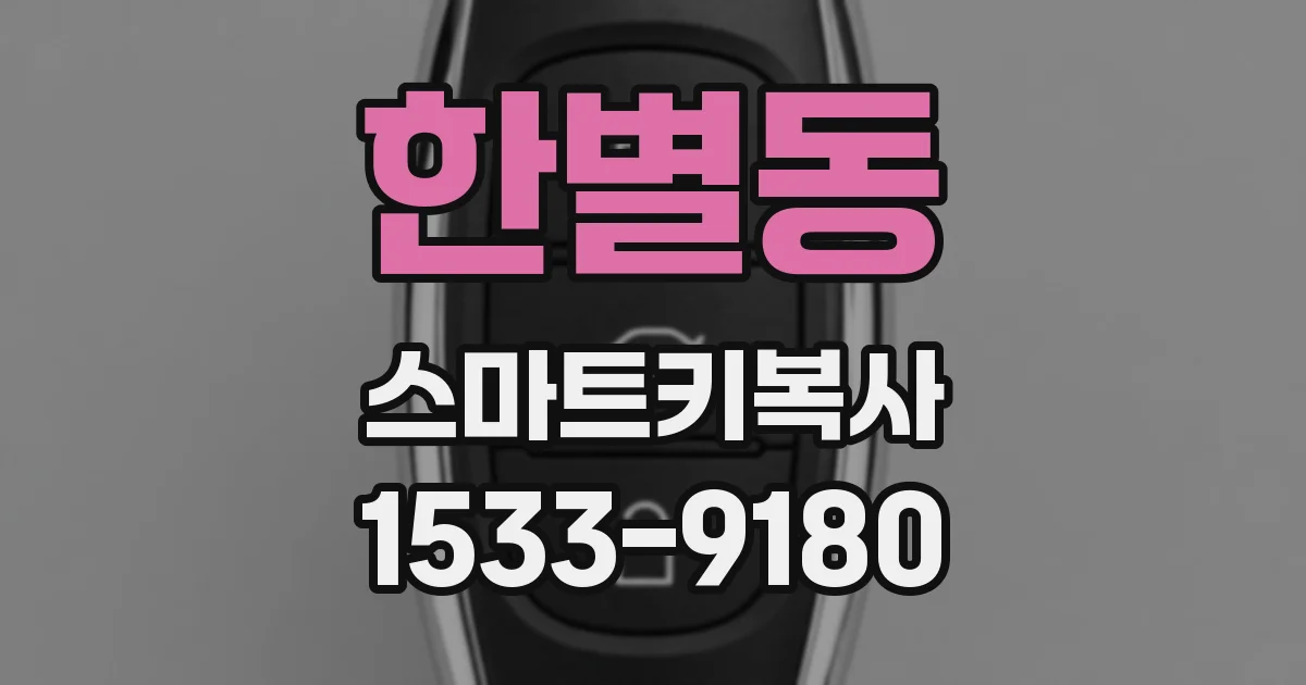 한별동 스마트키복사