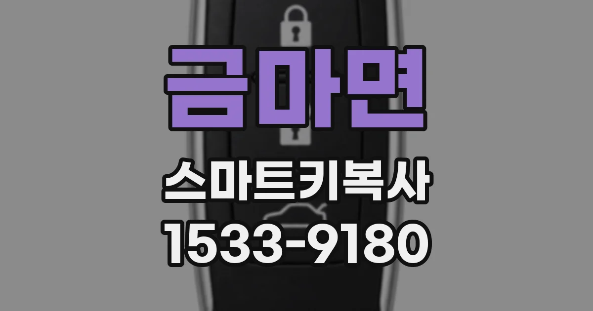금마면 스마트키복사