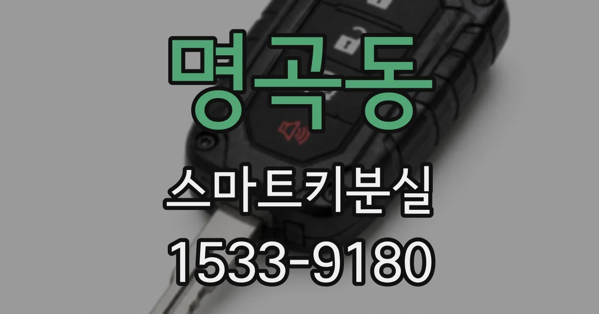 명곡동 스마트키분실