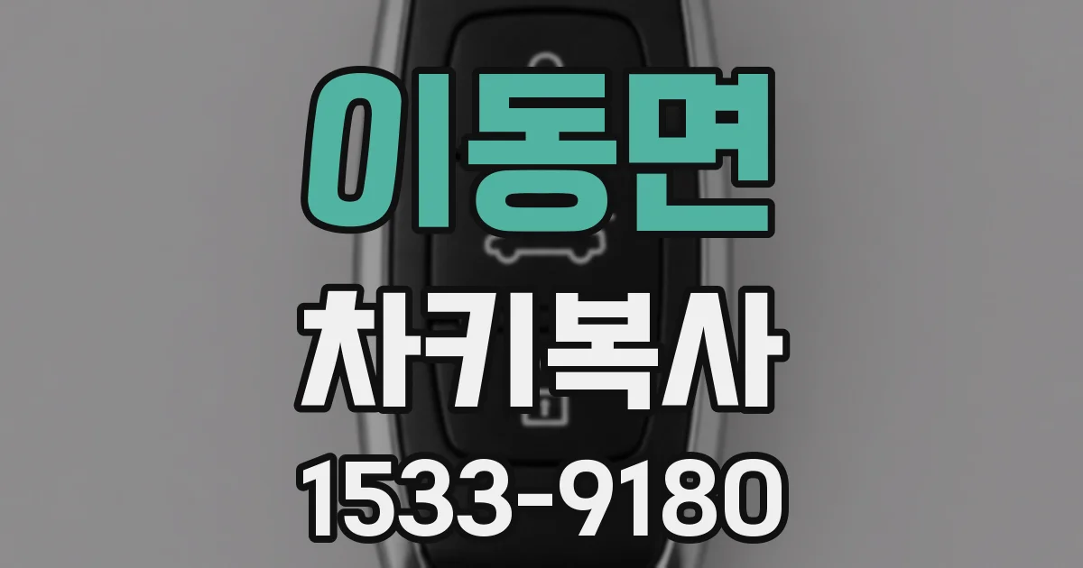 이동면 차키복사