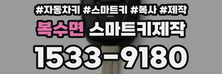 복수면 스마트키제작