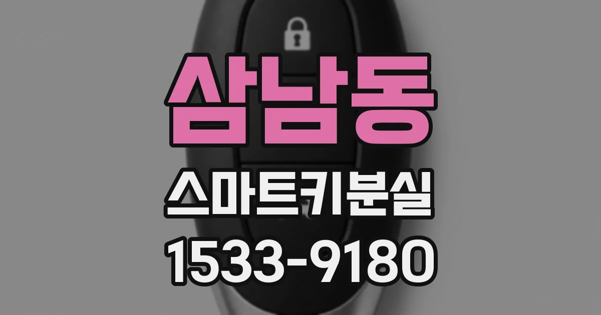 삼남동 스마트키분실