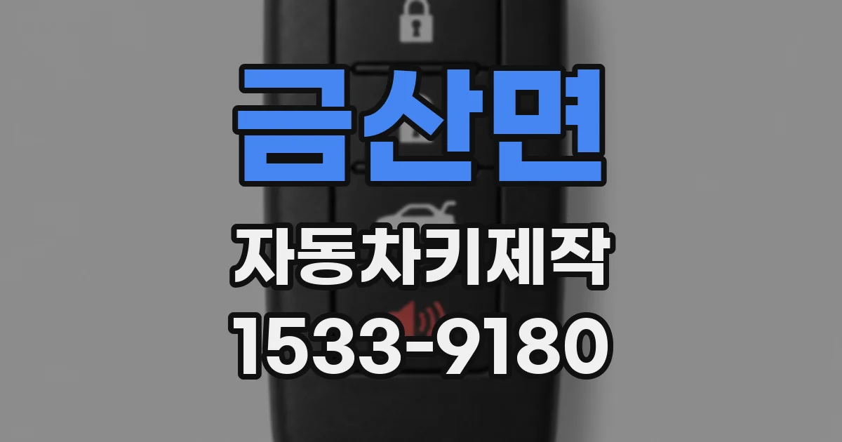 금산면 자동차키제작