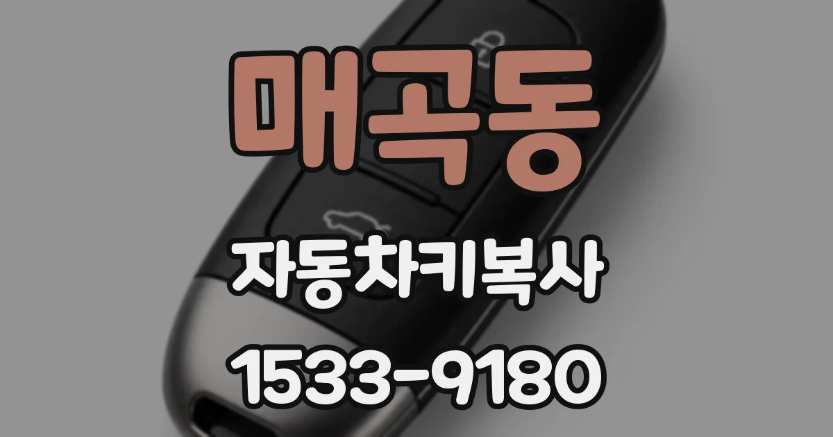 매곡동 자동차키복사