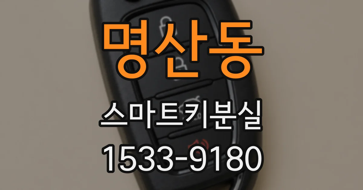 명산동 스마트키분실