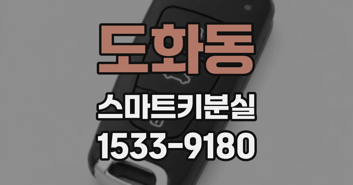 도화동 스마트키분실